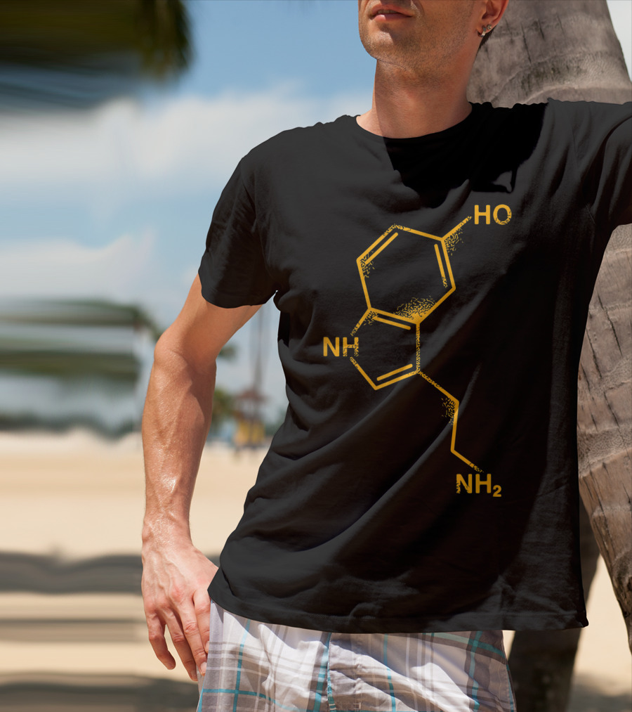 Happiness Serotonin Molecule Chemistry Science T-Shirt