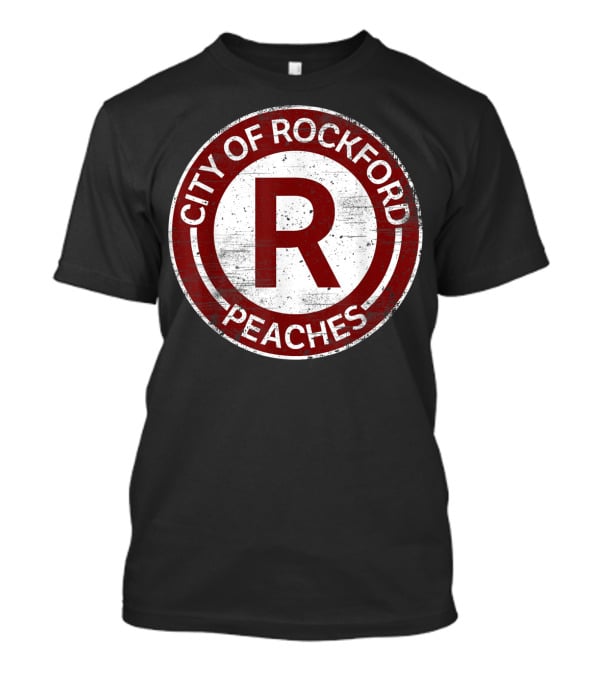 City Of Rockford Peaches Feminist Baseball T-Shirt