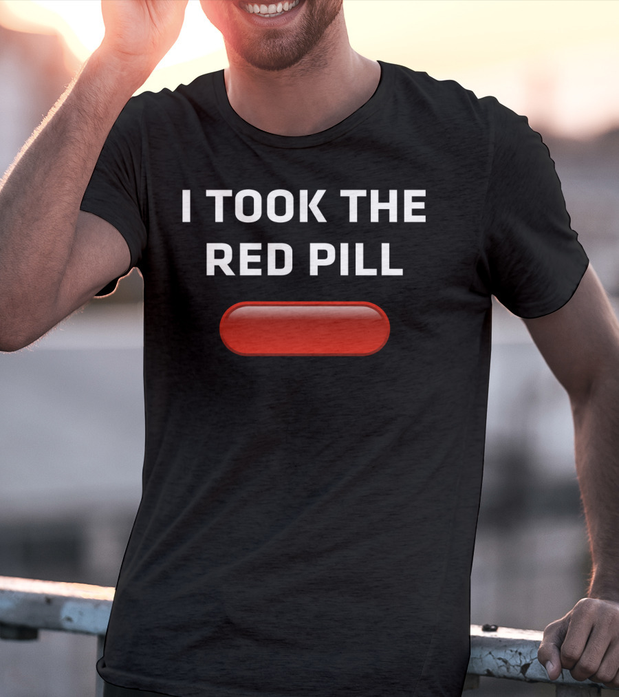 I Took The Red Pill Matrix Choice Decision With Iconic T-Shirt