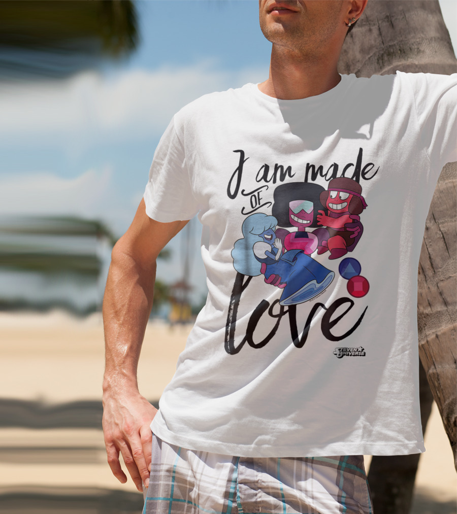 CN Steven Universe I Am Made Of Love Fusion Garnet Sapphire Ruby T-Shirt