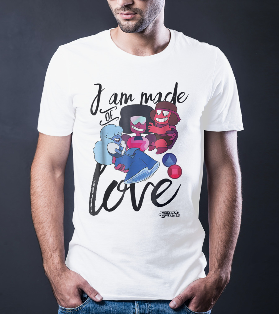 CN Steven Universe I Am Made Of Love Fusion Garnet Sapphire Ruby T-Shirt