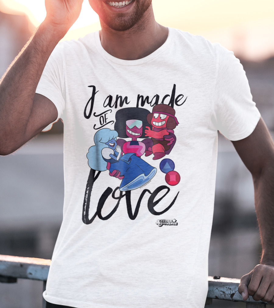 CN Steven Universe I Am Made Of Love Fusion Garnet Sapphire Ruby T-Shirt