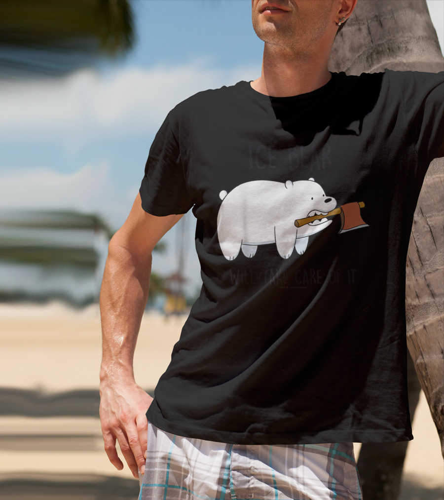 CN We Bare Bears Ice Bear Will Take Care Of It Cartoon Network T-Shirt