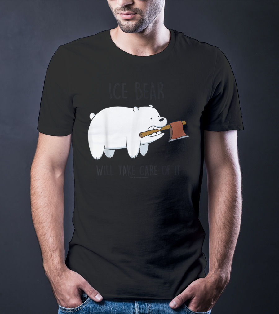 CN We Bare Bears Ice Bear Will Take Care Of It Cartoon Network T-Shirt