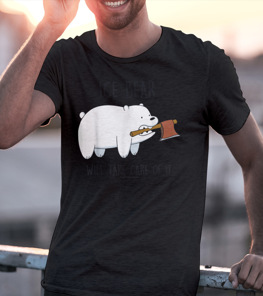 CN We Bare Bears Ice Bear Will Take Care Of It Cartoon Network T-Shirt