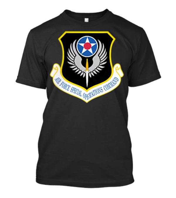 Air Force Special Operations Command AFSOC Wings And Sword Emblem T-Shirt