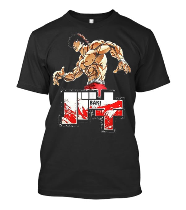 Baki Otaku Muscle Fighter Anime Character T-Shirt