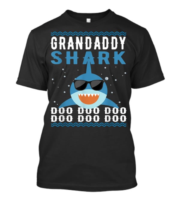 Grandaddy Shark Doo Doo Doo Sunglasses Funny Baby Mommy Kids Video T-Shirt