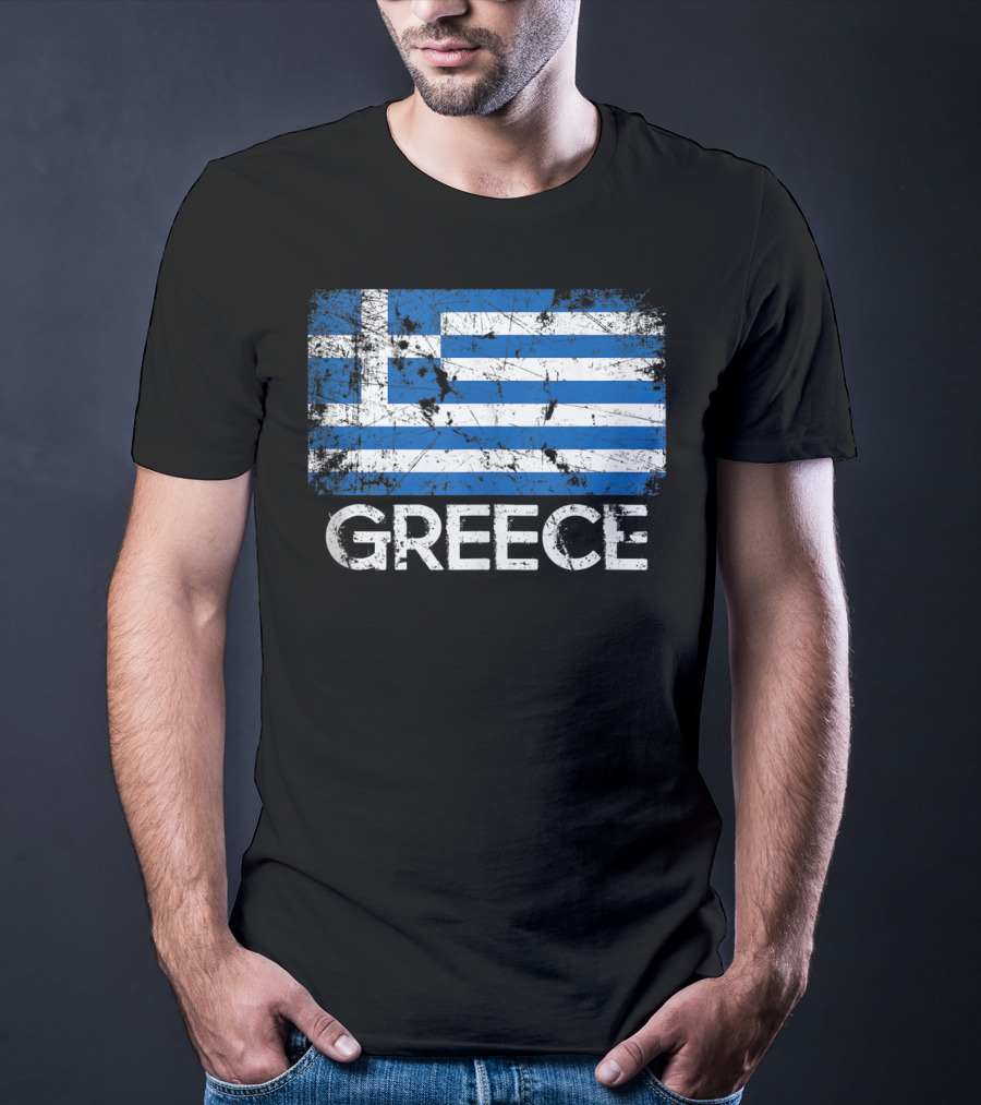 Greece Vintage Flag Greek Design Made In Greece T-Shirt