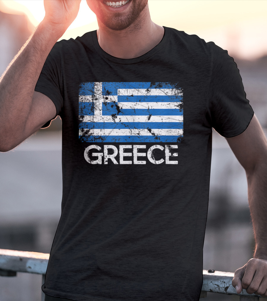 Greece Vintage Flag Greek Design Made In Greece T-Shirt