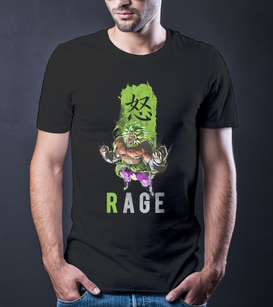 Broly The Legendary Fighter Rage Anger Power Burst T-Shirt