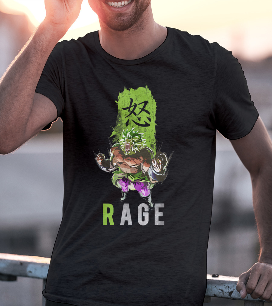 Broly The Legendary Fighter Rage Anger Power Burst T-Shirt