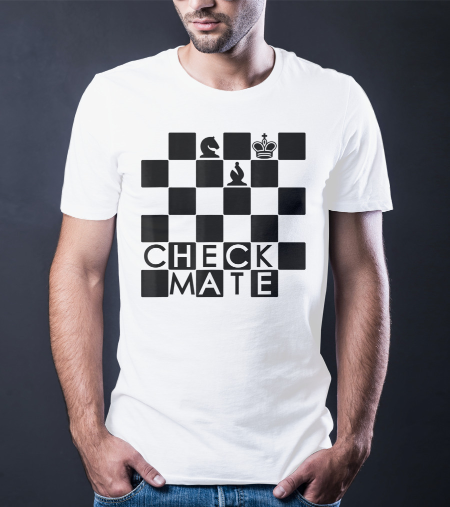 Chess Board Checkmate Knight Bishop King T-Shirt