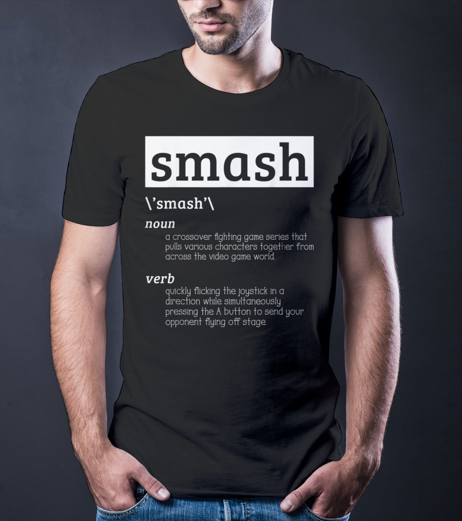 Smash Definition Crossover Fighting Game Series Video Game World T-Shirt