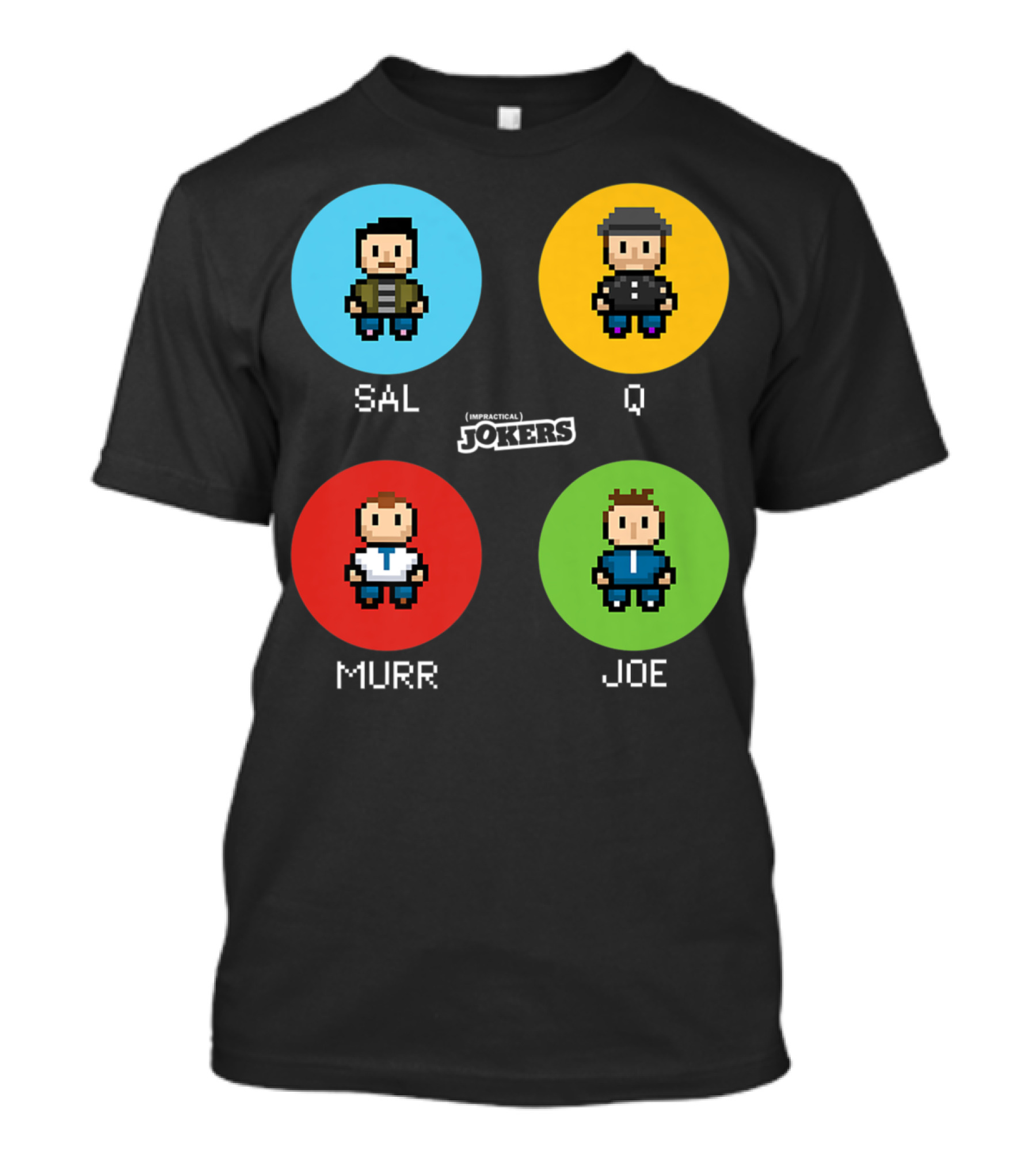 Sal Q Murr Joe Impractical Jokers Pixel T-Shirt