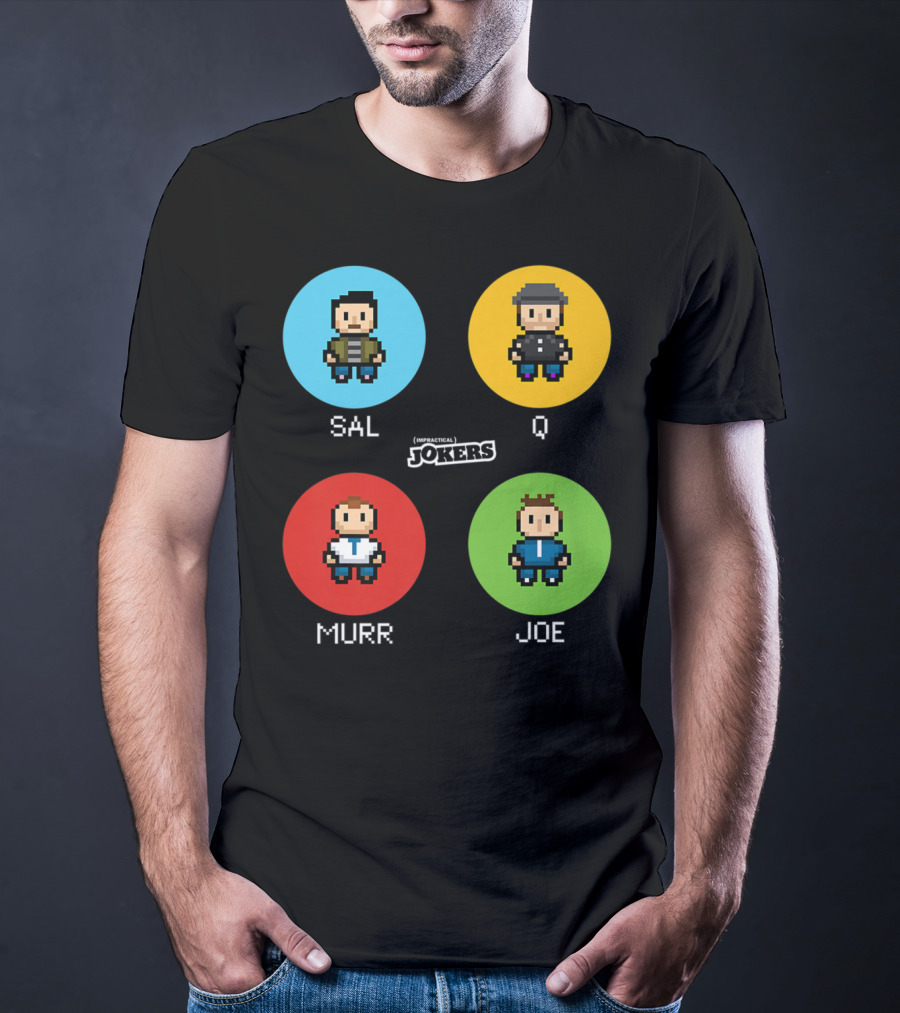 Sal Q Murr Joe Impractical Jokers Pixel T-Shirt