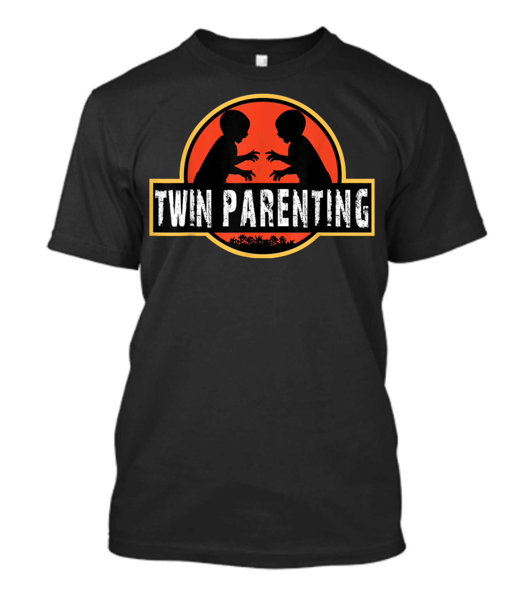 Jurassic Park Funny Twin Dad Parenting T-Shirt