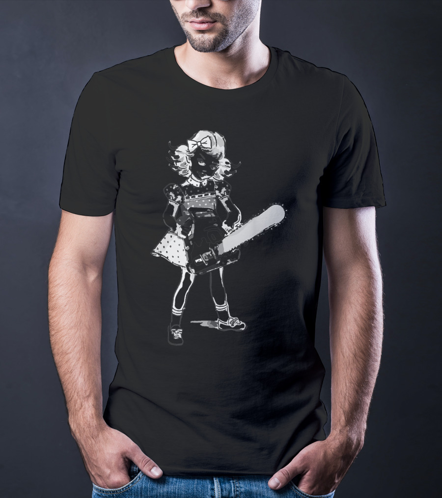 Chainsaw Girl Punk Goth Horror Aesthetic T-Shirt