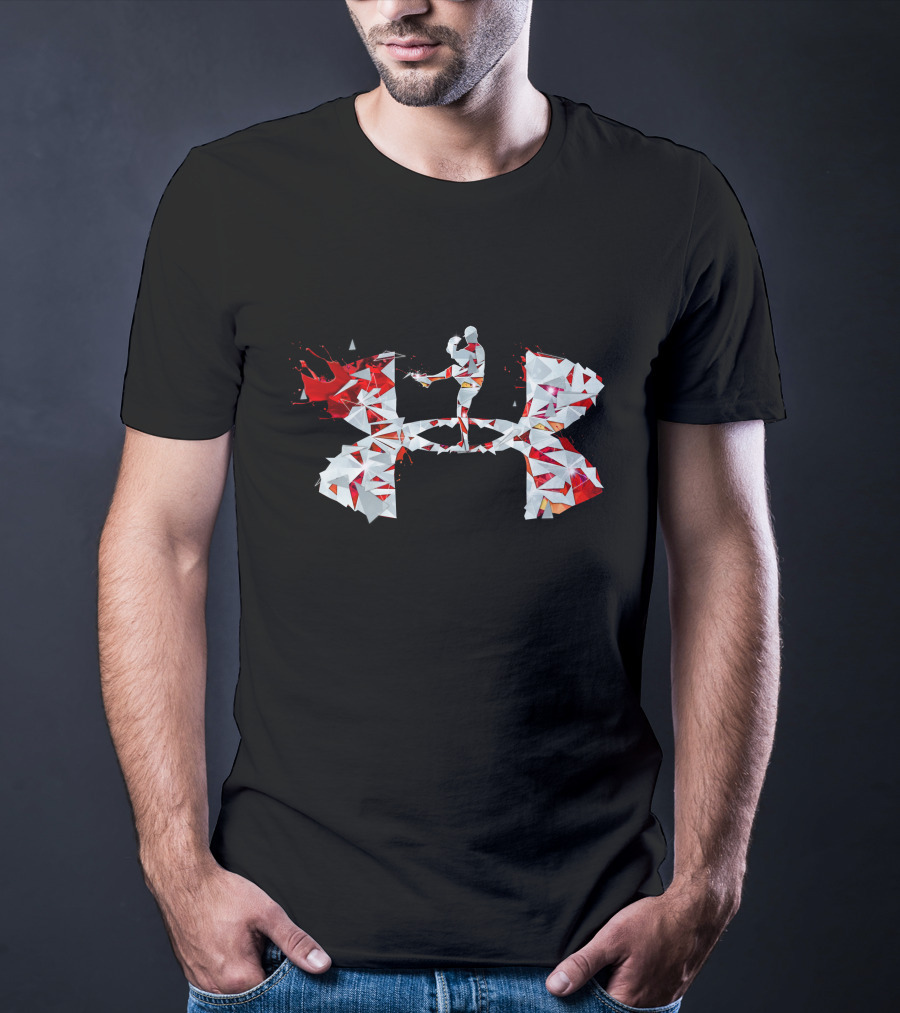 Under Armour Geometric Mma Fighter Kick T-Shirt