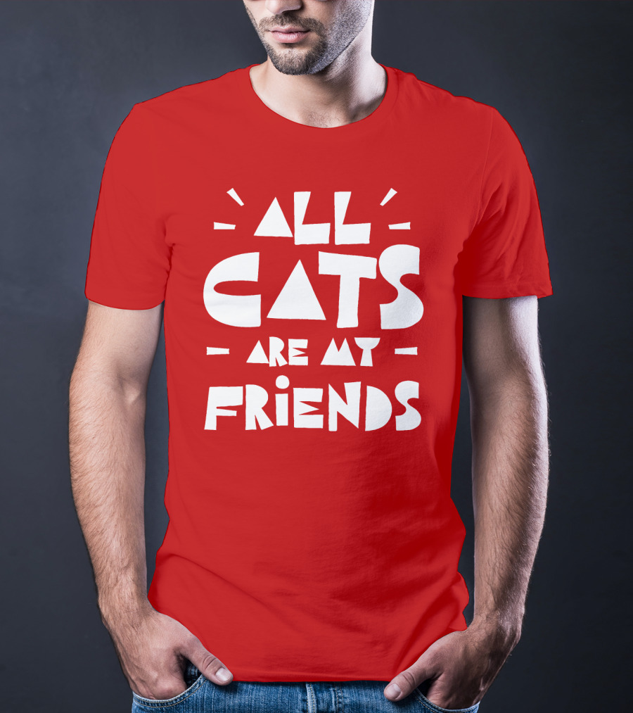 All Cats Are My Friends Cat Lover T-Shirt