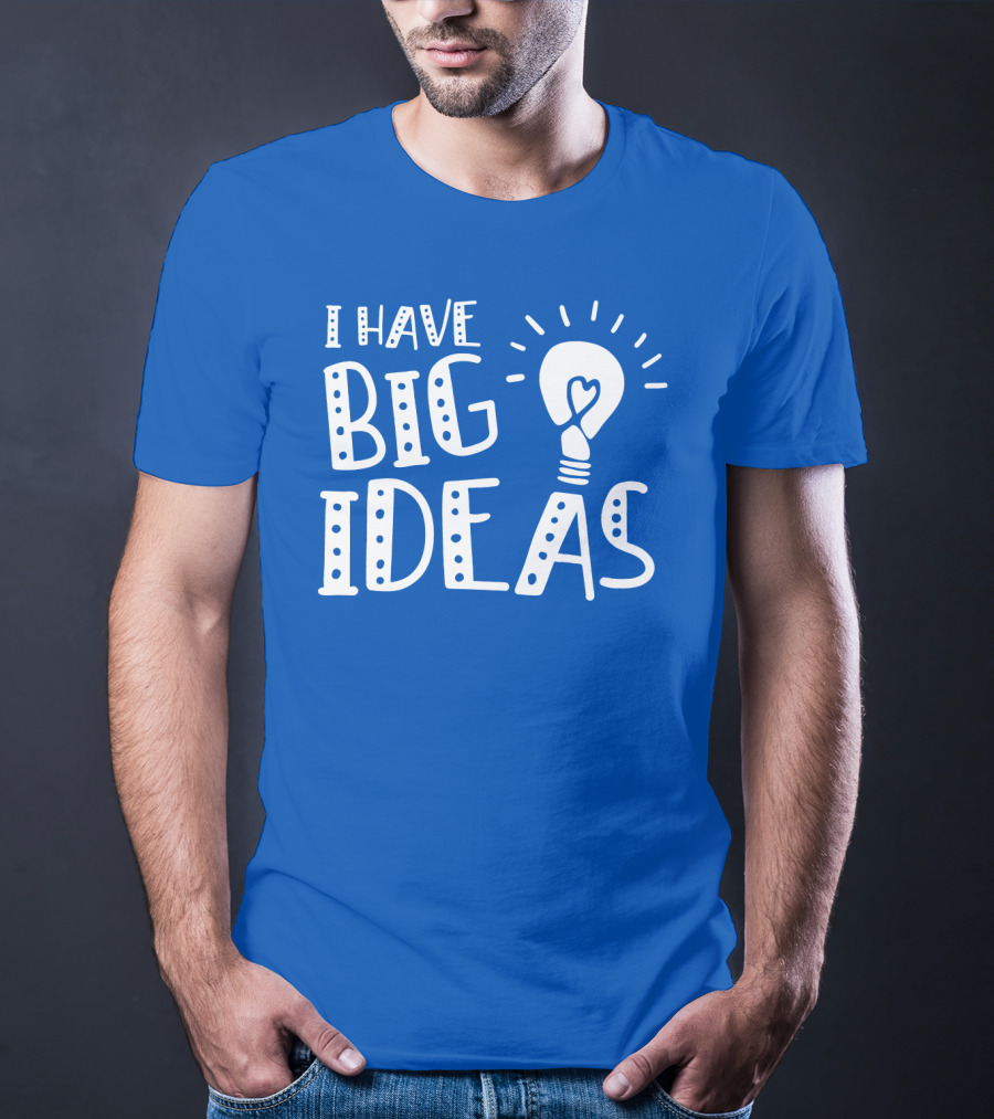 I HAVE BIG IDEAS Light Bulb Heart T-Shirt