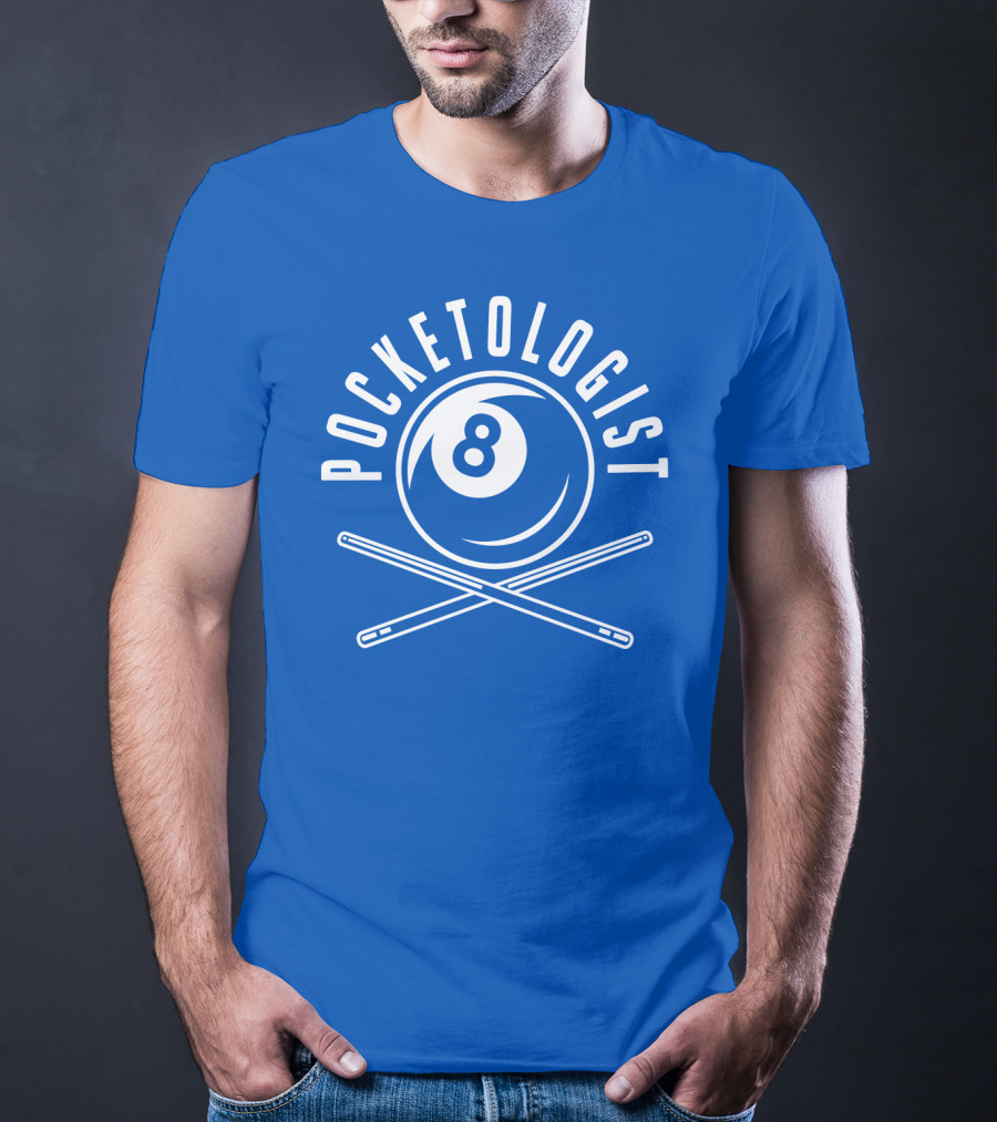 Pocketologist Billiards 8 Ball Cue T-Shirt