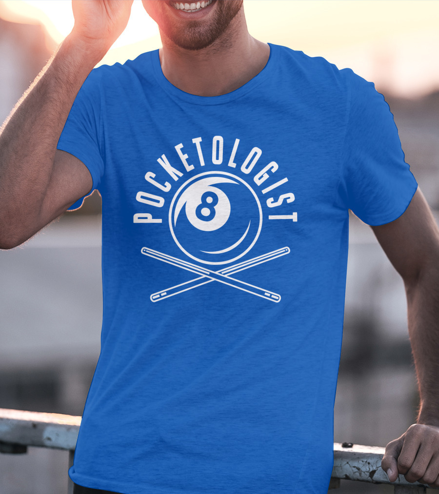 Pocketologist Billiards 8 Ball Cue T-Shirt