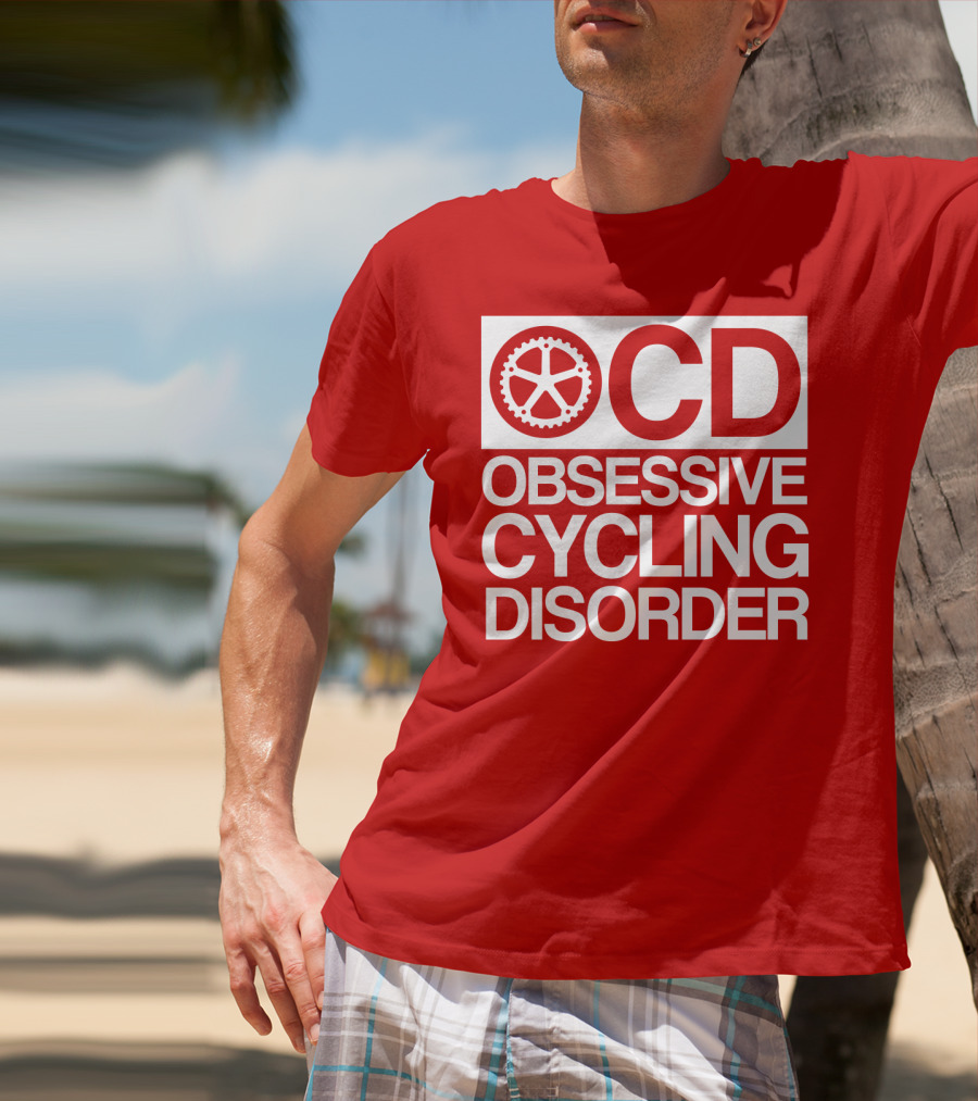 OCD Obsessive Cycling Disorder Gearwheel T-Shirt