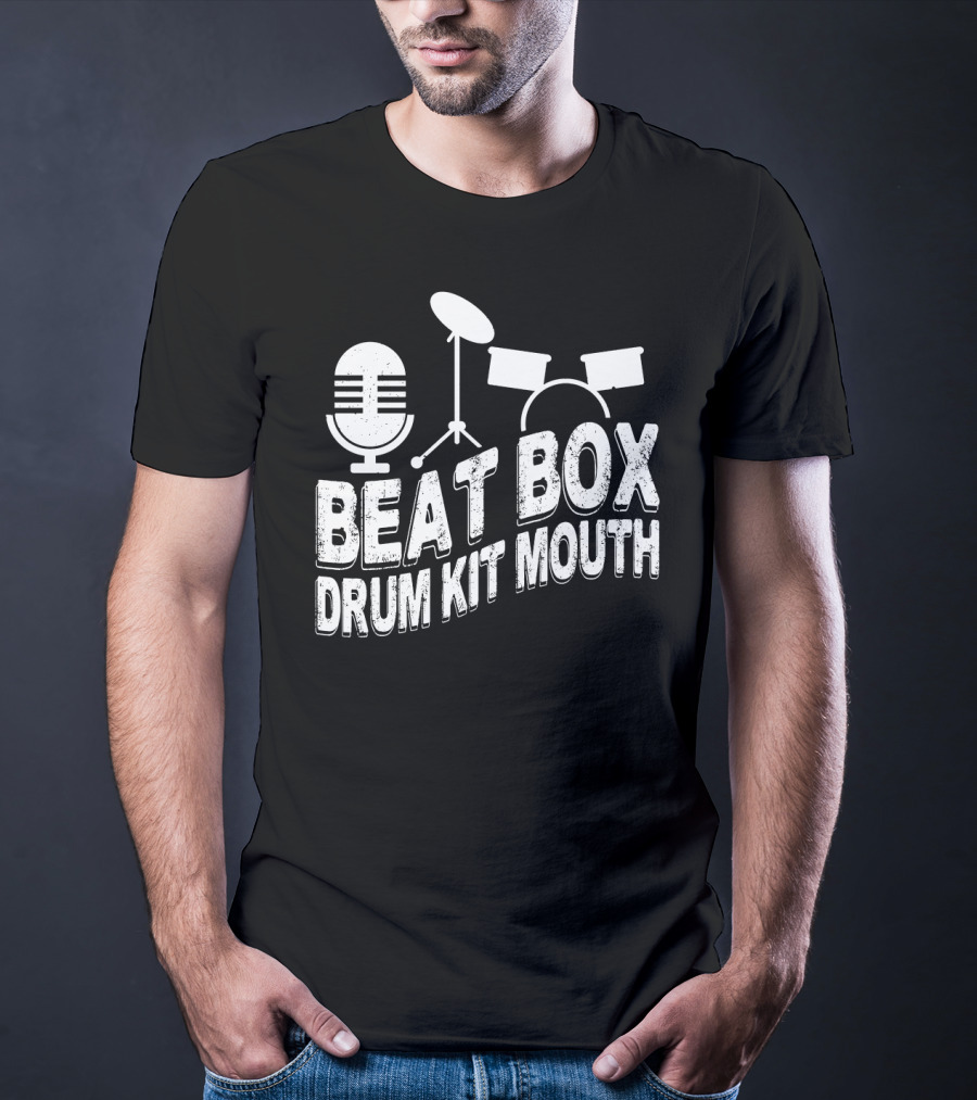 Beat Box Drum Kit Mouth Microphone And Drum Set T-Shirt