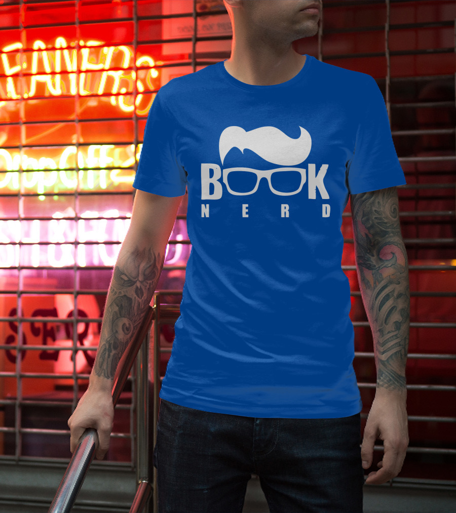 Book Nerd Glasses And Hair Silhouette T-Shirt