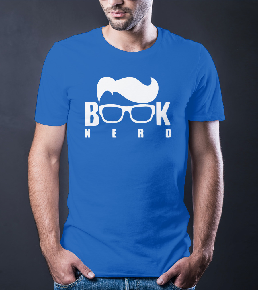 Book Nerd Glasses And Hair Silhouette T-Shirt