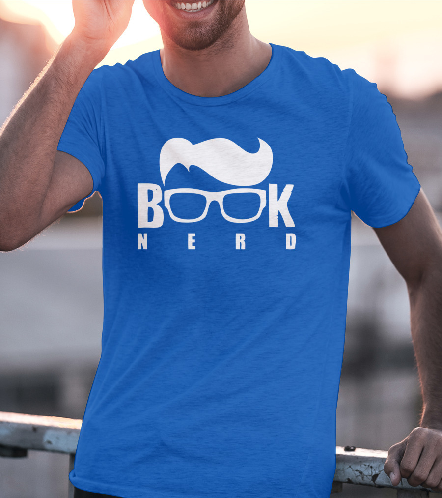 Book Nerd Glasses And Hair Silhouette T-Shirt