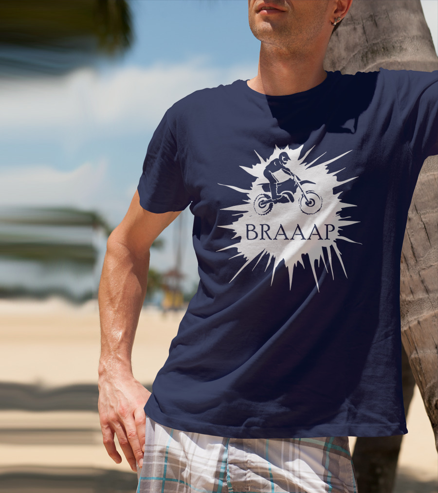 BRAAP Motocross Rider Splash T-Shirt