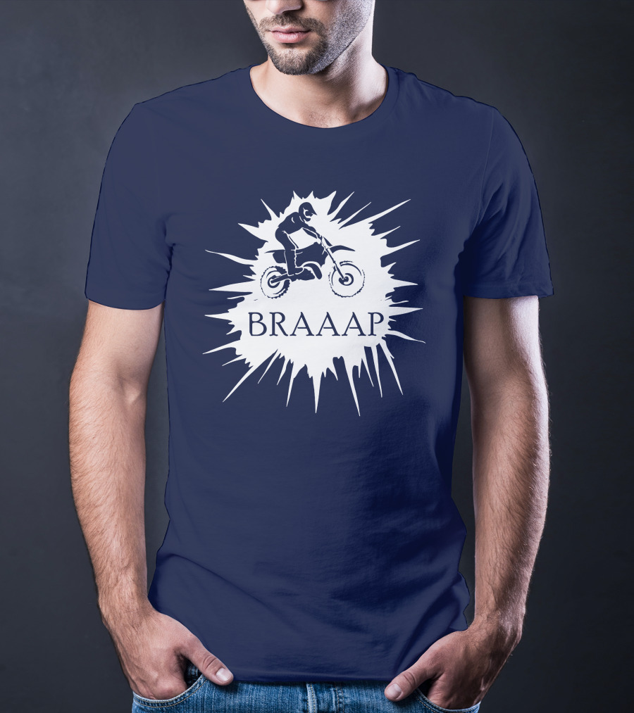 BRAAP Motocross Rider Splash T-Shirt