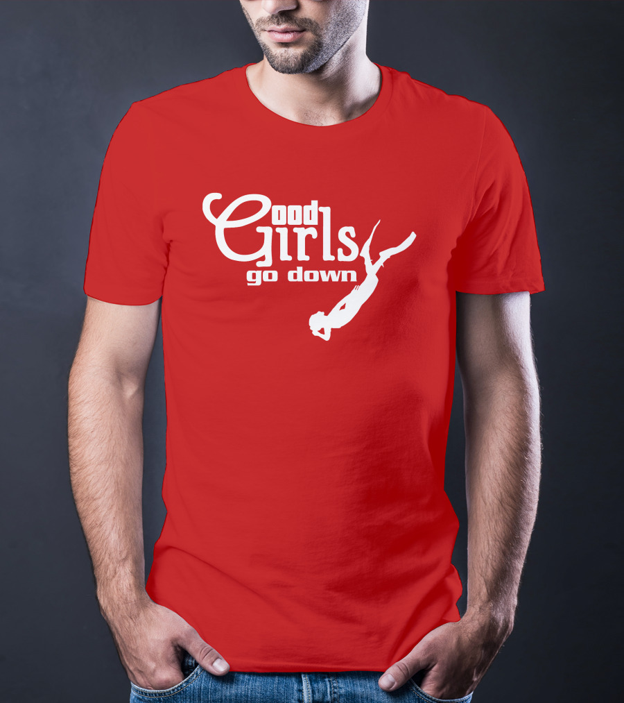 Good Girls Go Down Diving T-Shirt