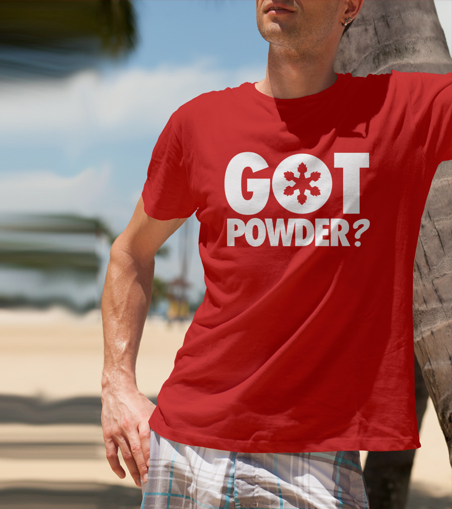 Got Powder Snowflake Skiing Enthusiast T-Shirt