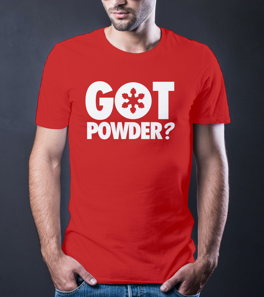 Got Powder Snowflake Skiing Enthusiast T-Shirt