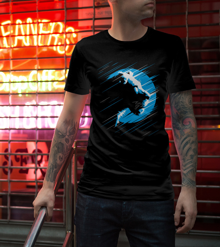 Lioness Blue Predator In Moonlight Stripes T-Shirt