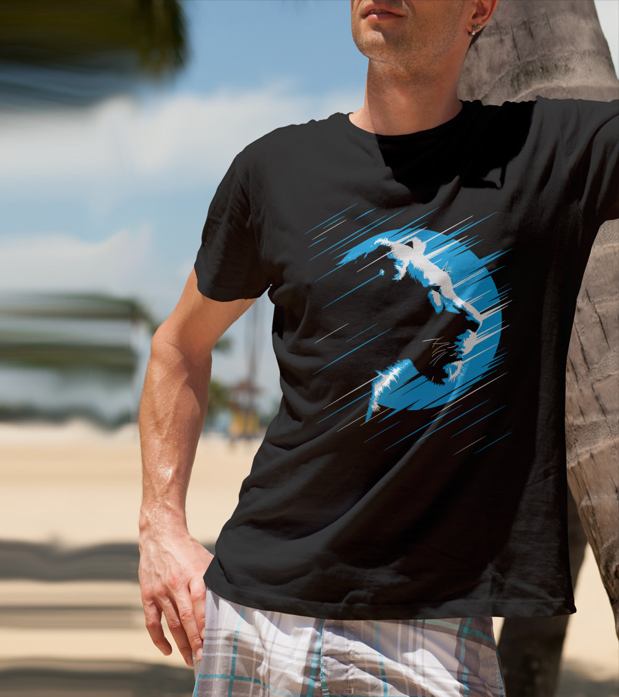 Lioness Blue Predator In Moonlight Stripes T-Shirt
