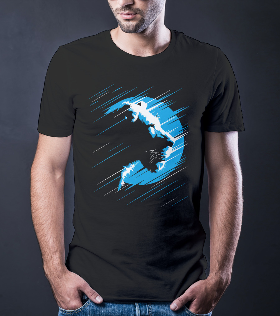 Lioness Blue Predator In Moonlight Stripes T-Shirt