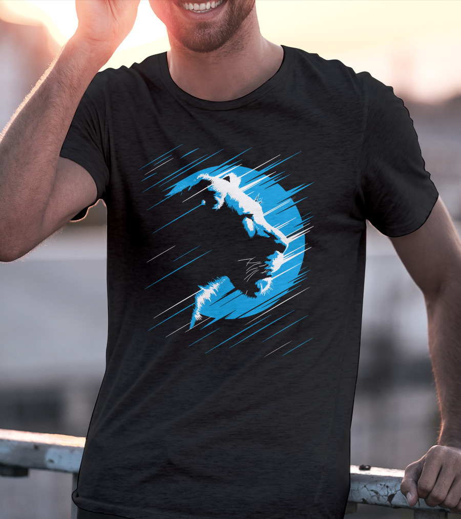 Lioness Blue Predator In Moonlight Stripes T-Shirt