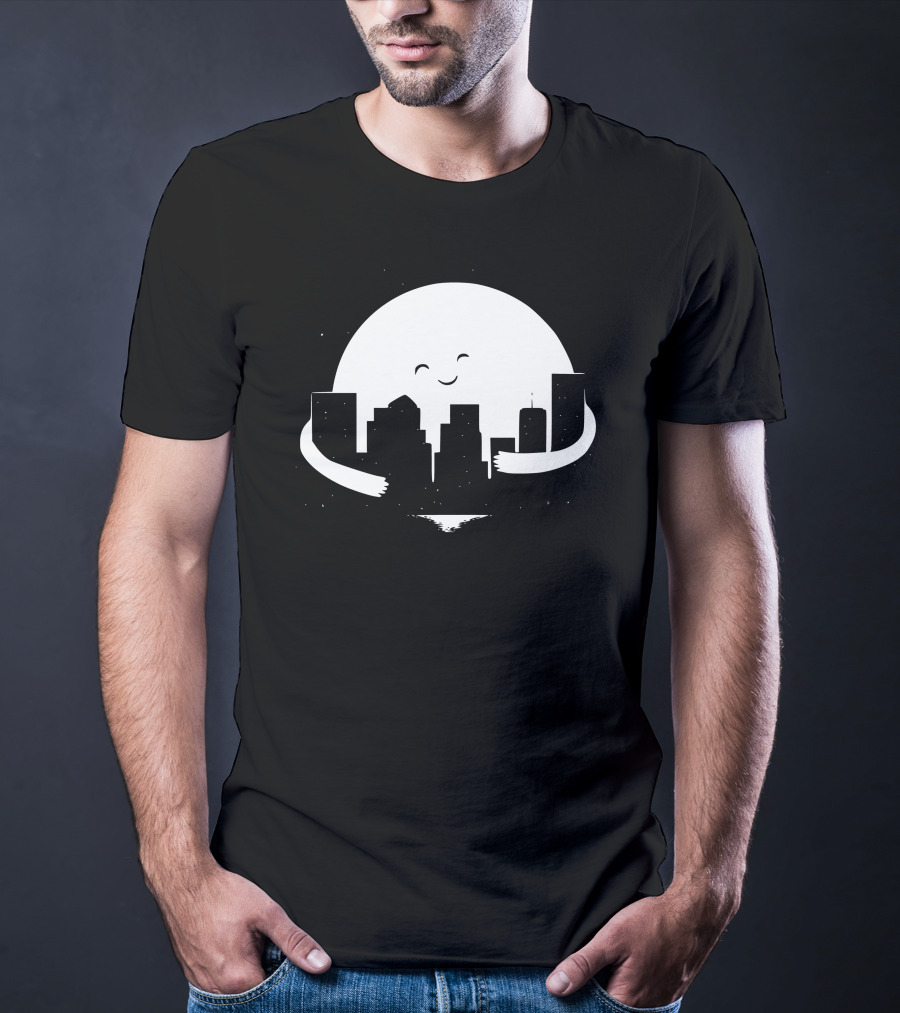Moon Hug City Embrace T-Shirt
