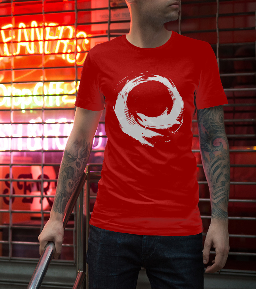 SharX Zen Enso Circle Brushstroke T-Shirt