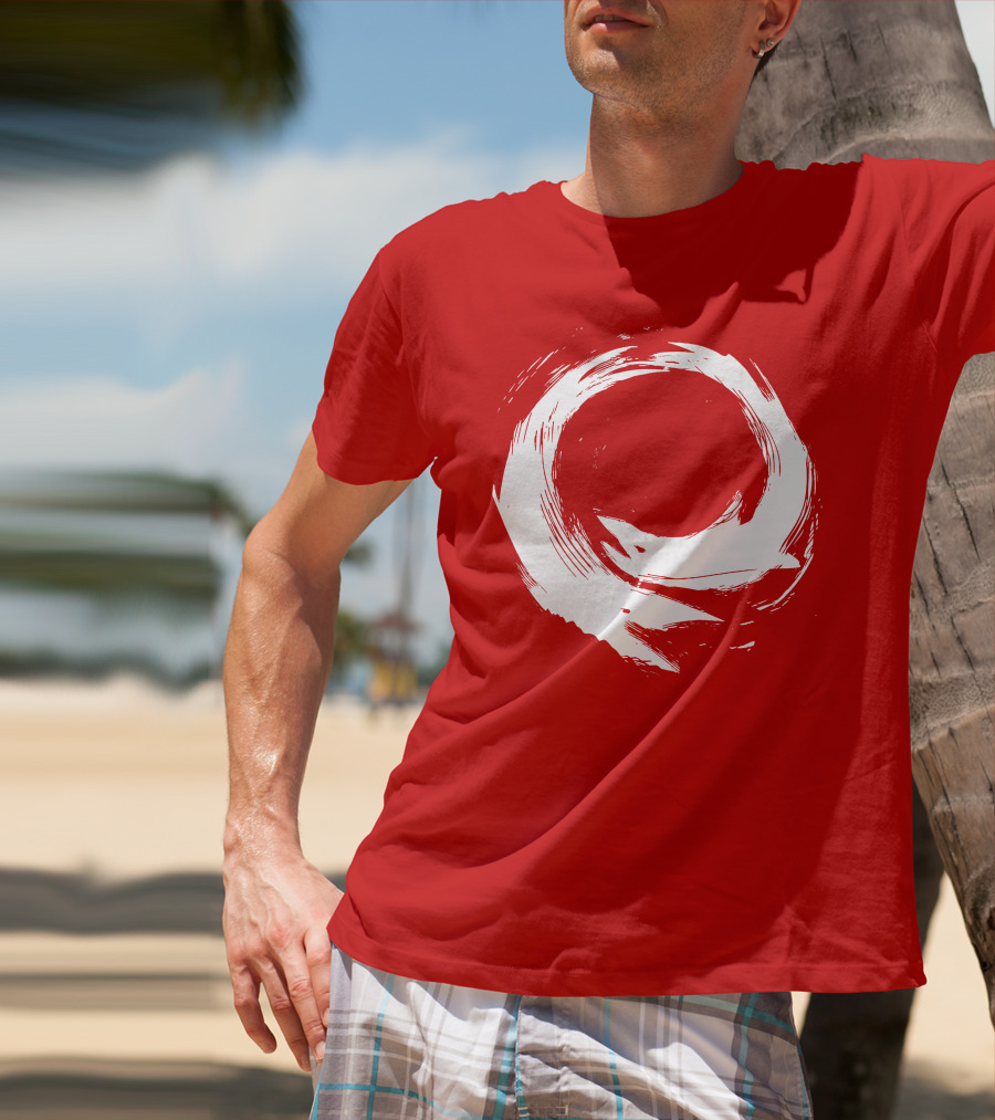 SharX Zen Enso Circle Brushstroke T-Shirt
