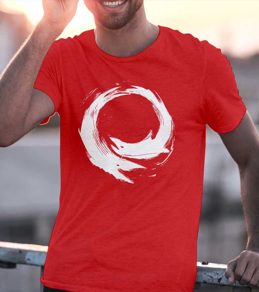 SharX Zen Enso Circle Brushstroke T-Shirt