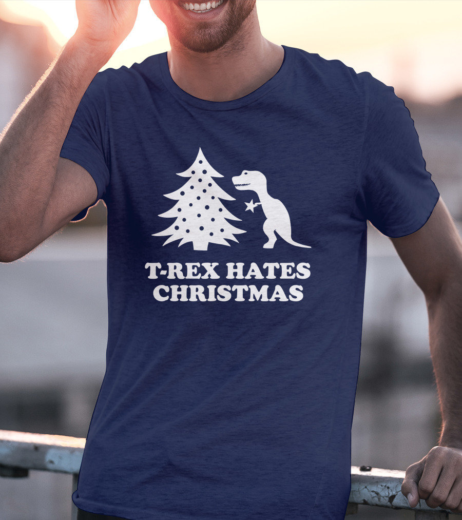 T-Rex Hates Christmas T-Shirt