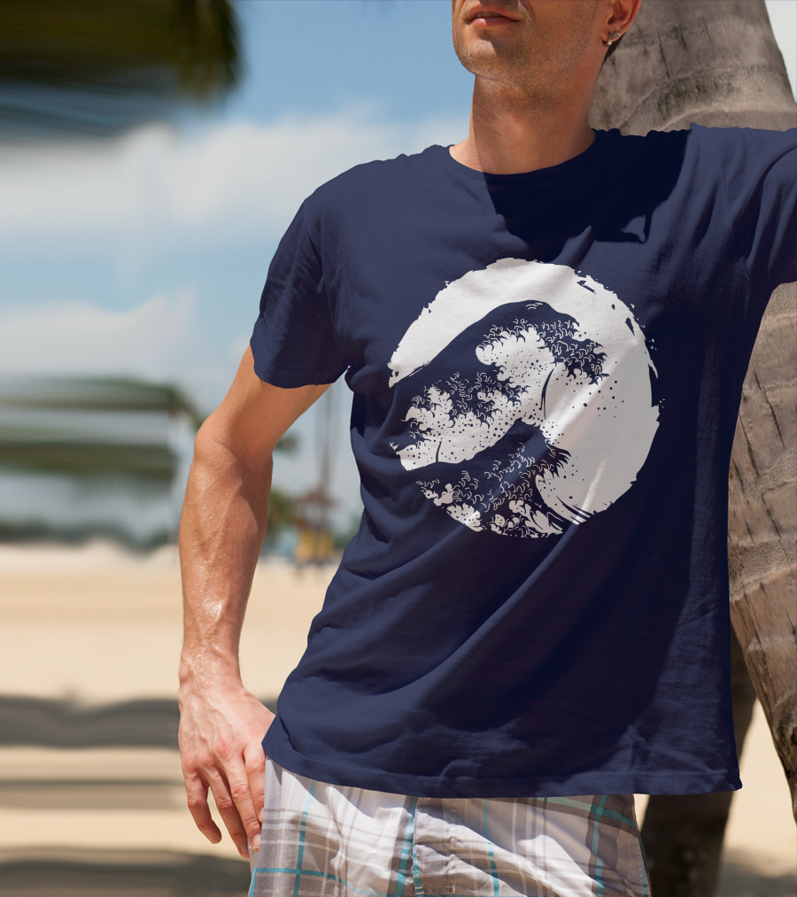 Wave In Japan Iconic Circle T-Shirt