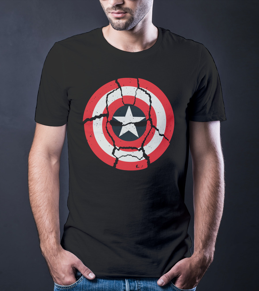 Cracked Star Shield Casualties T-Shirt