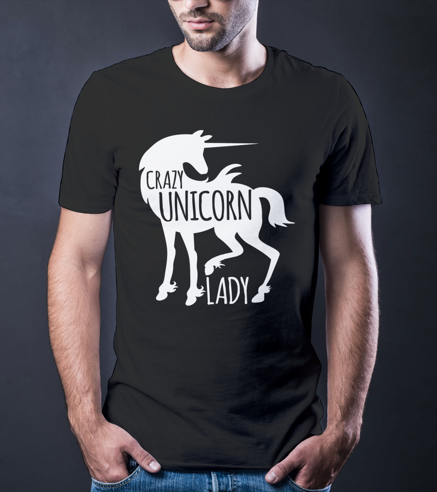 CRAZY UNICORN LADY T-Shirt