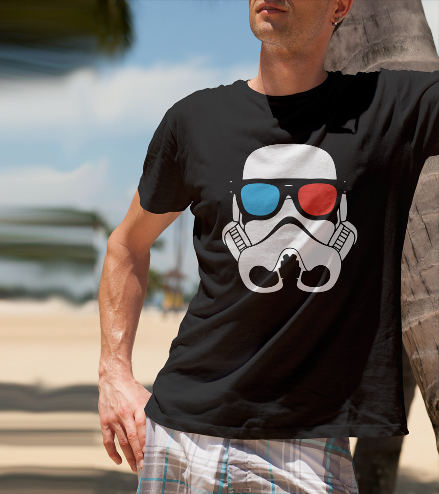 Cool Trooper 3D Glasses Stormtrooper T-Shirt
